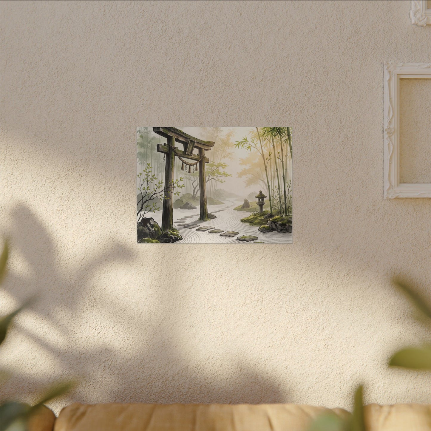 Peaceful Torii Gate Canvas Art - Karesansui Zen