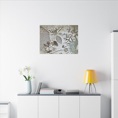 Ceramic Bowl Winter Canvas Art | Japandi Earthy Design