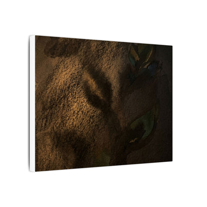Candlelight Shadow Play Canvas Art - Dark Japandi Ma