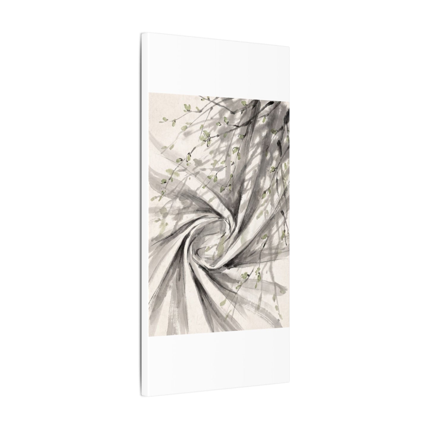 Silk Drape Spring Canvas Art | Zen Contemplative Design