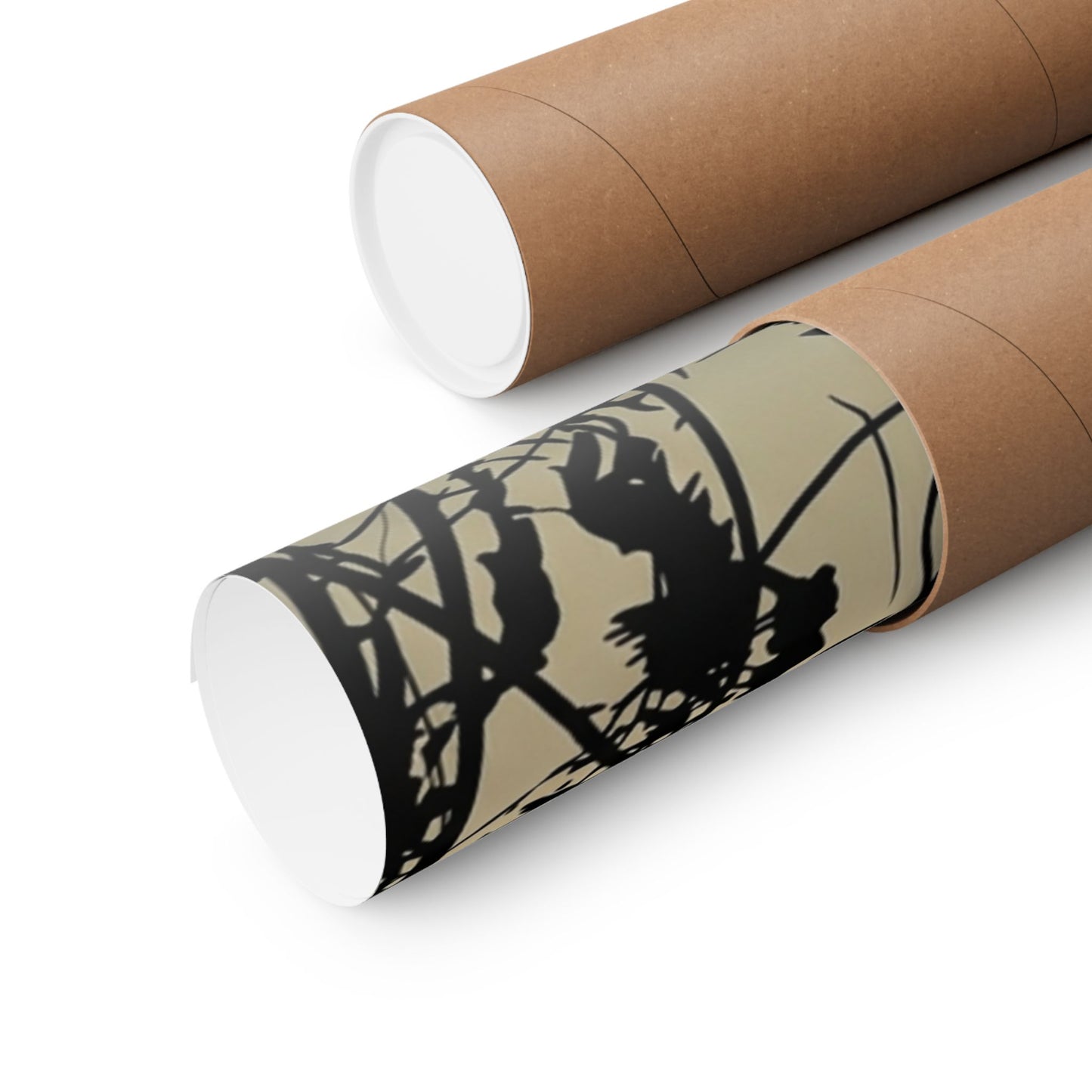 Golden Hour Shadow Play Wall Art Print - Japandi Mono No Aware