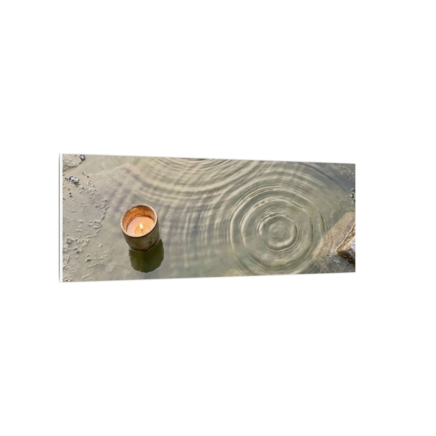 Water Ripple Canvas Art | Winter Japandi Japanese Pattern Art