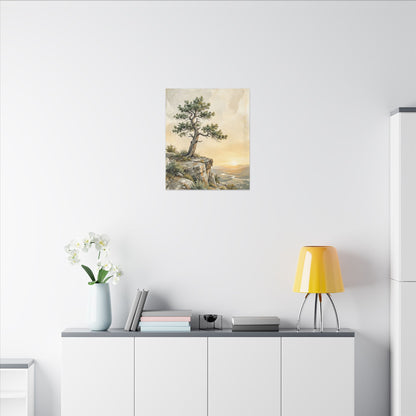 Pine Tree Canvas Art | Summer Japandi Texture Art
