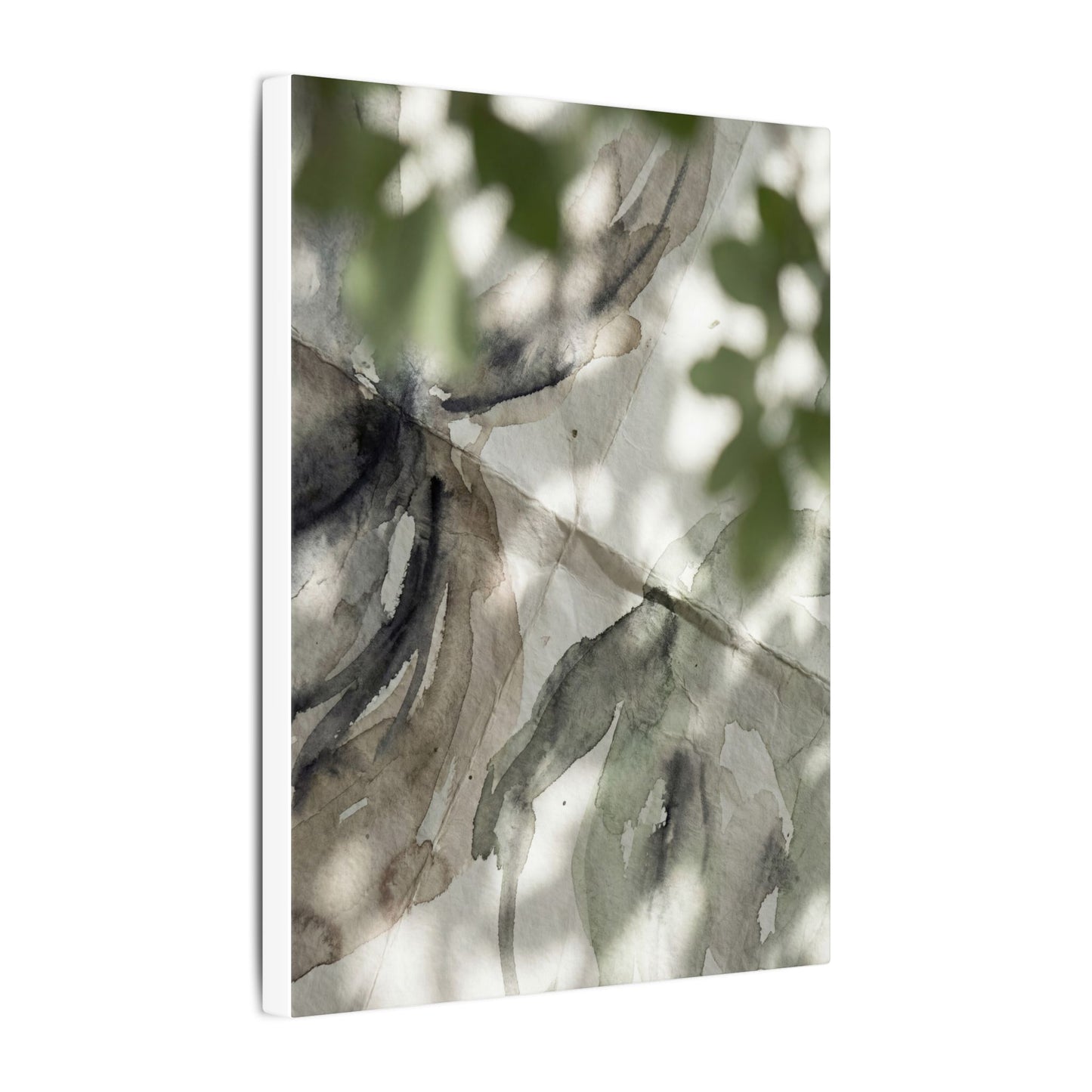 Spring Paper Fold Watercolor Canvas Art | Warm Decor