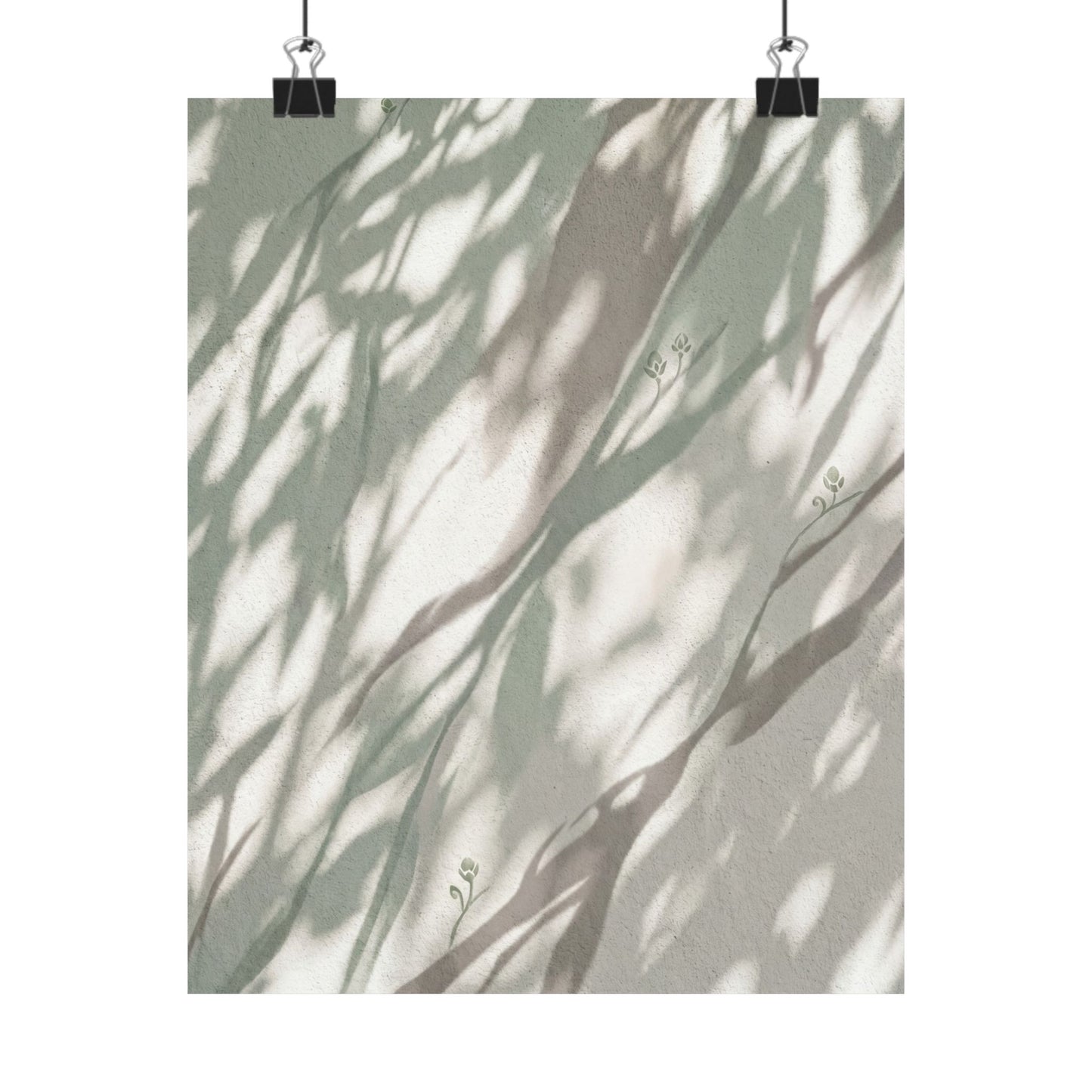 Shadow Play Spring Wall Art Print | Japandi Neutral Design Art Print