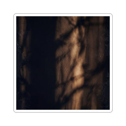 Bold Shadow Play Sticker - Moody Minimal Dark Japandi Art Print