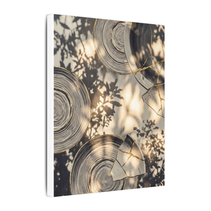 Healing Water Ripple Canvas Art - Gold Vein Kintsugi