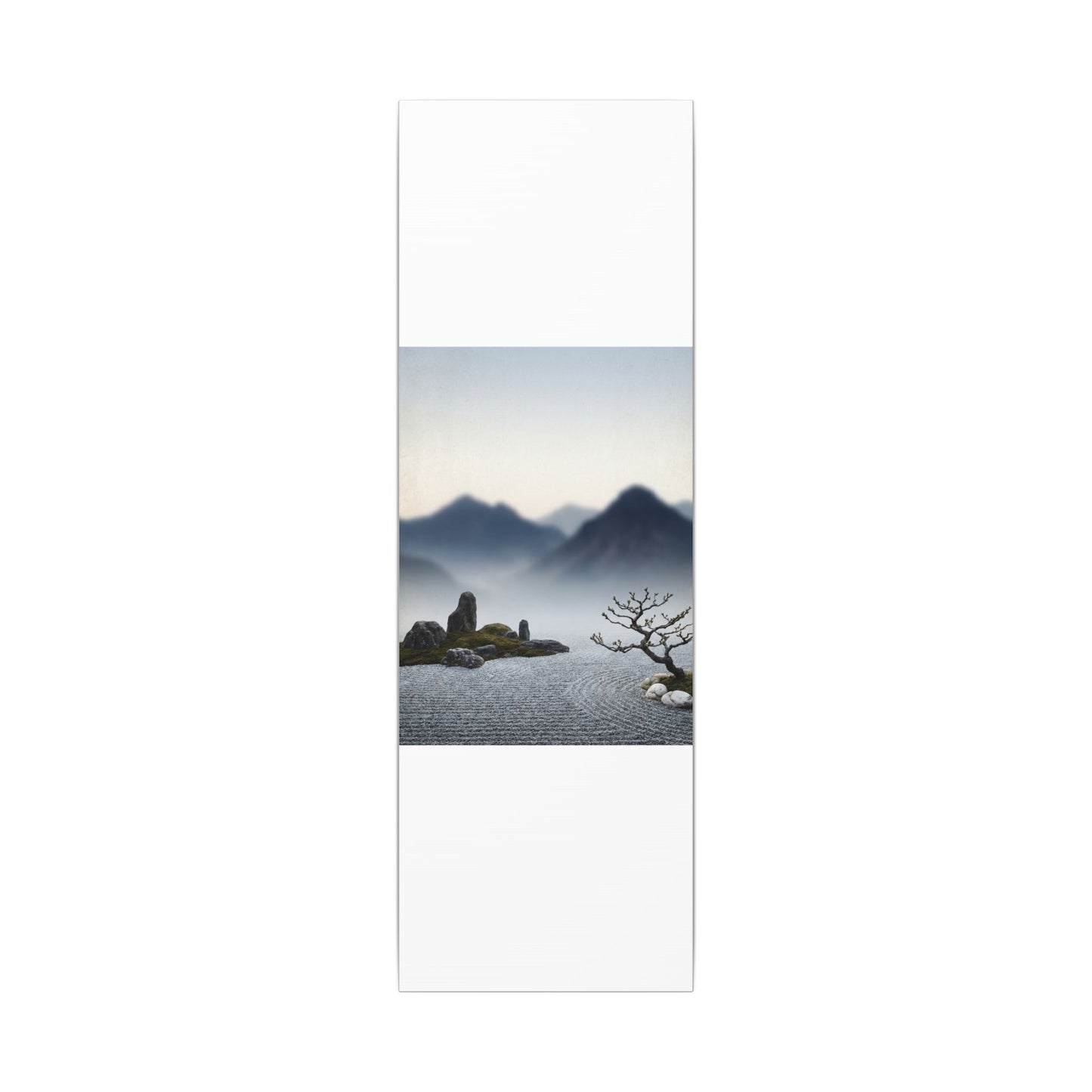 Mountain Mist Karesansui Canvas Art | Contemplative Zen Art