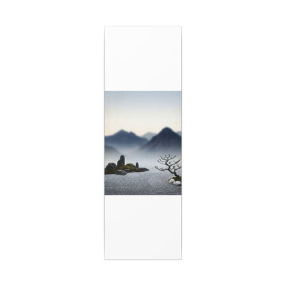 Mountain Mist Karesansui Canvas Art | Contemplative Zen Art