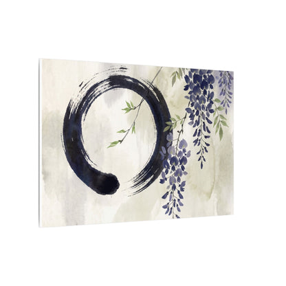Wisteria Enso Canvas Art | Serene Zen Art