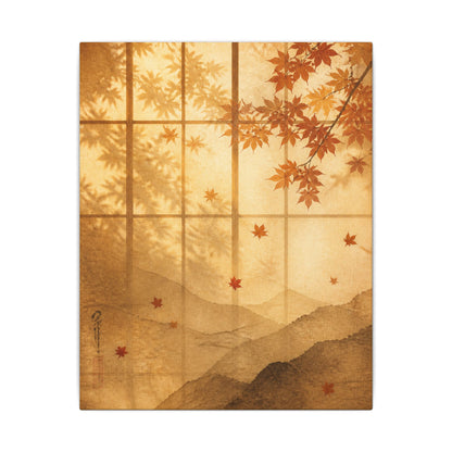 Shoji Screen Texture Canvas Art | Earthy Japandi Art