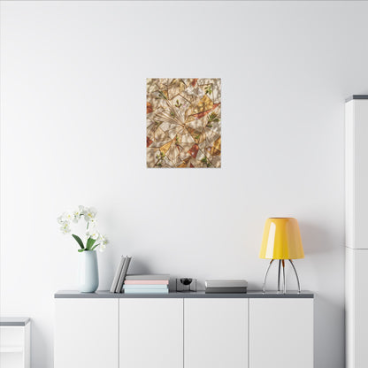 Resilient Paper Fold Canvas Art - Gold Repair Kintsugi