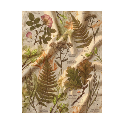 Spring Silk Drape Herbarium Wall Art Print | Nostalgic Decor