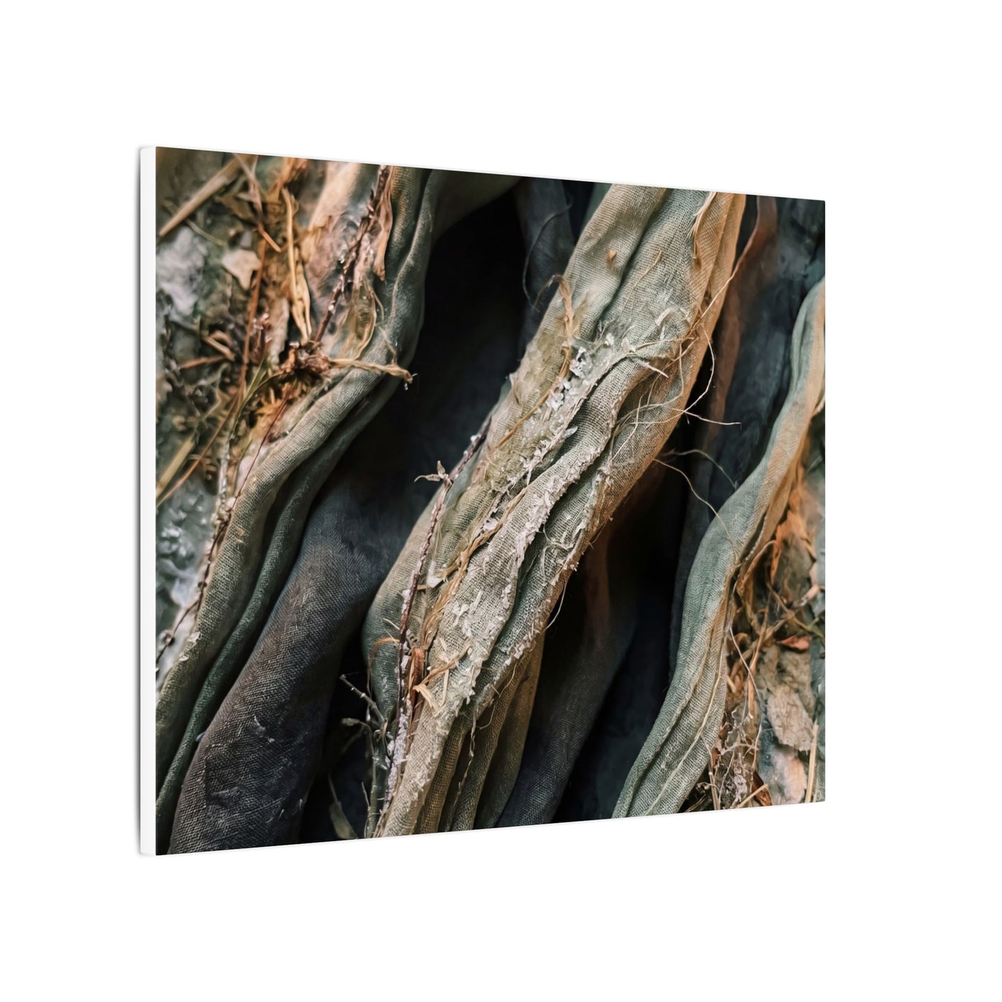 Silk Drape Winter Canvas Art | Japandi Cozy Design