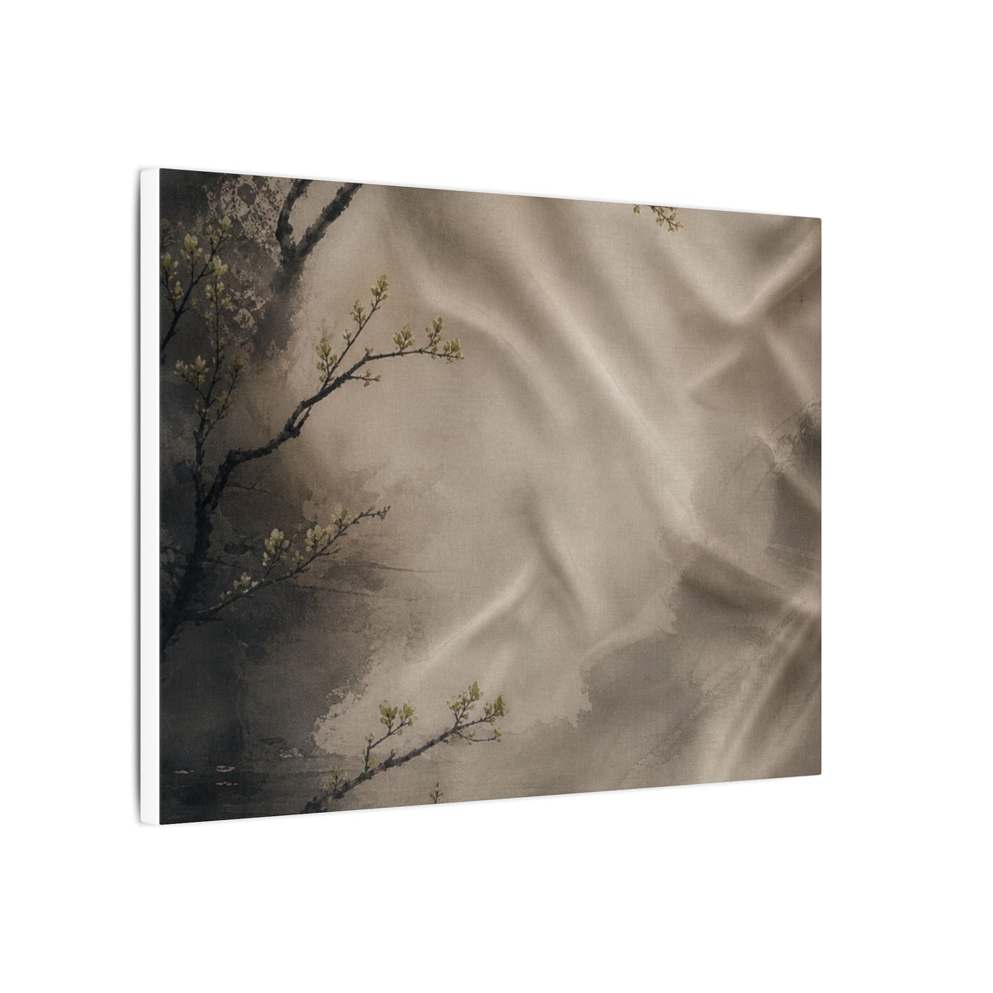 Silk Drape Canvas Art | Spring Japandi Japanese Pattern Art