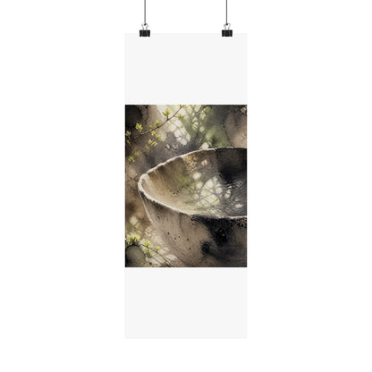 Ceramic Bowl Spring Wall Art Print | Japandi Cozy Design