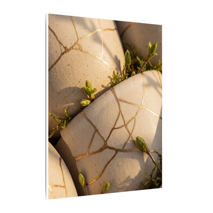 Spring Broken Pottery Gold Vein Canvas Art | Beautiful Decor