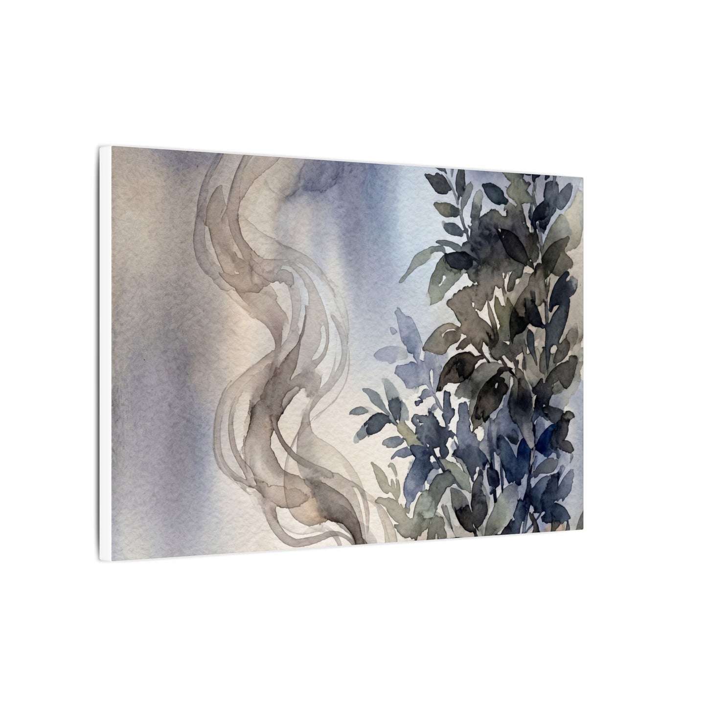 Incense Smoke Summer Canvas Art | Japandi Cozy Design