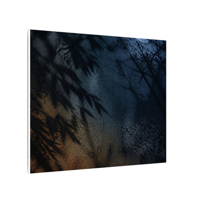 Kanso Shadow Play Canvas Art - Dark Japandi Shadow Zen