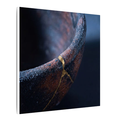 Artful Ceramic Bowl Canvas Art - Broken Beauty Kintsugi