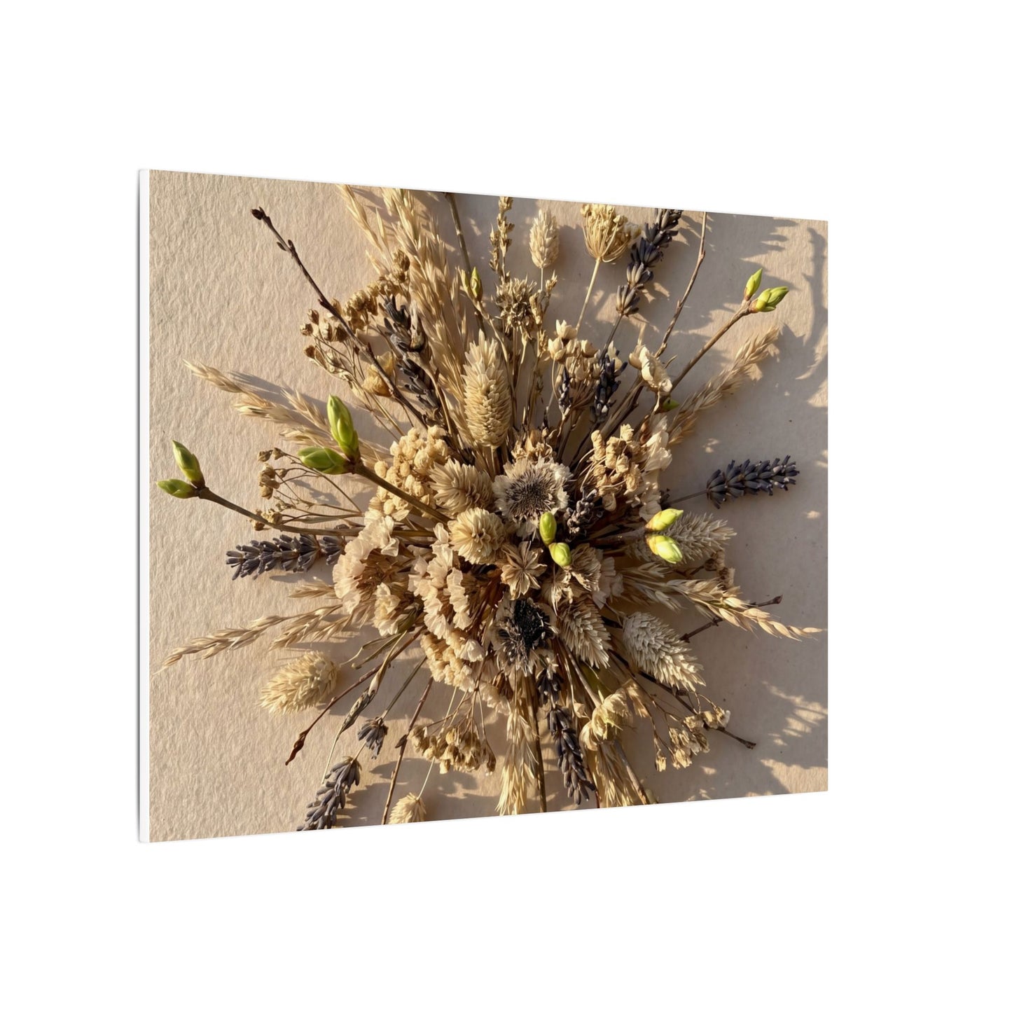 Dried Flowers Spring Canvas Art | Japandi Earthy Design