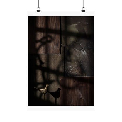 Candlelight Shadow Play Wall Art Print - Dark Japandi Datsuzoku