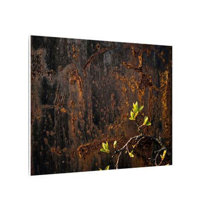 Golden Hour Rust Patina Canvas Art - Dark Japandi Fukinsei