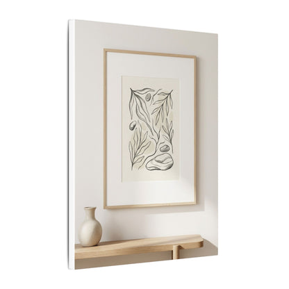 Japandi Charcoal Canvas Art
