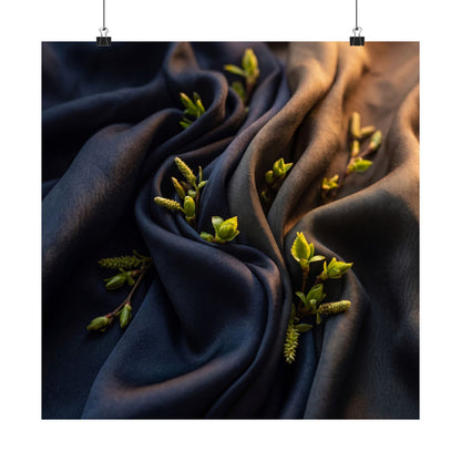 Spring Silk Drape Moody Minimal Wall Art Print | Bold Decor