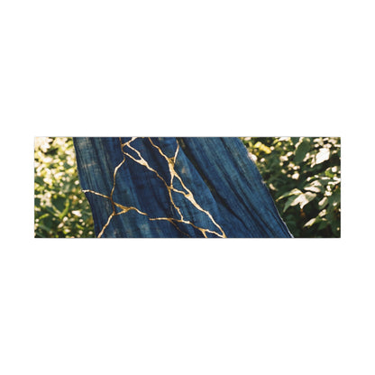 Resilient Silk Drape Canvas Art - Gold Repair Kintsugi