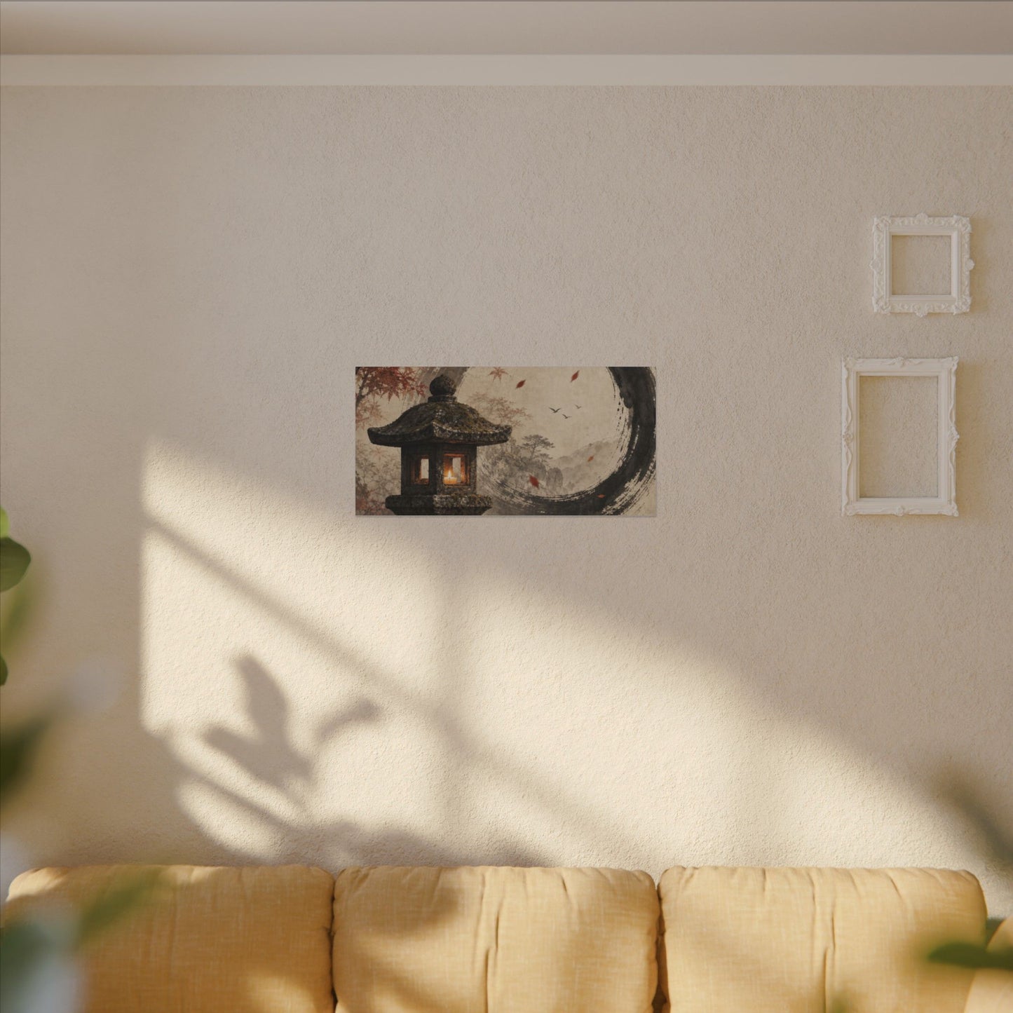 Ma Stone Lantern Canvas Art - Zen Enso