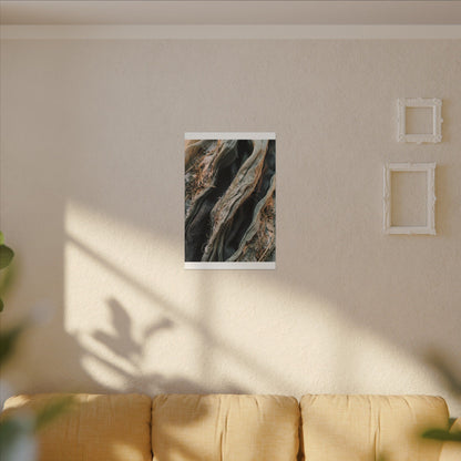 Silk Drape Winter Canvas Art | Japandi Cozy Design