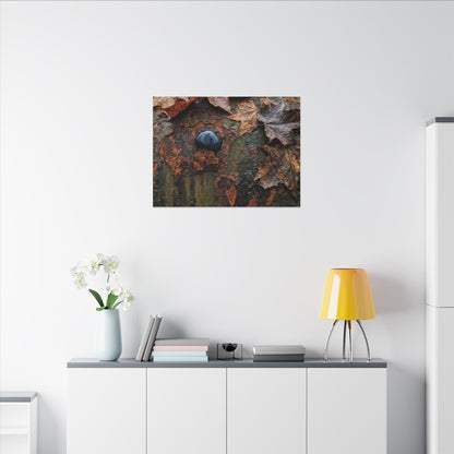 Datsuzoku Rust Patina Canvas Art - Dark Japandi Moody Minimal