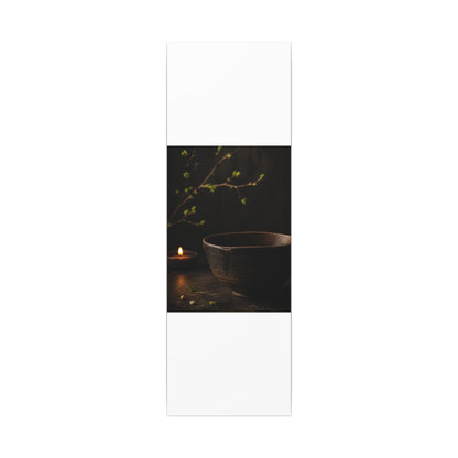 Moody Ceramic Bowl Canvas Art - Shadow Zen Dark Japandi