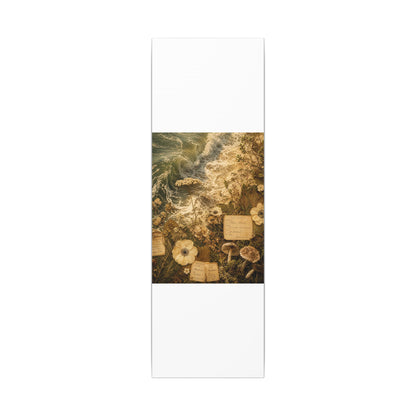 Spring Ocean Wave Herbarium Canvas Art | Nostalgic Decor