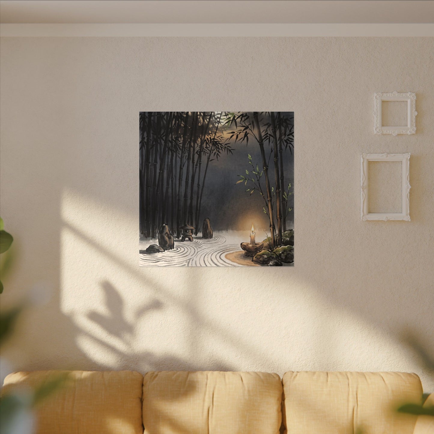 Tranquil Bamboo Grove Canvas Art - Karesansui Zen