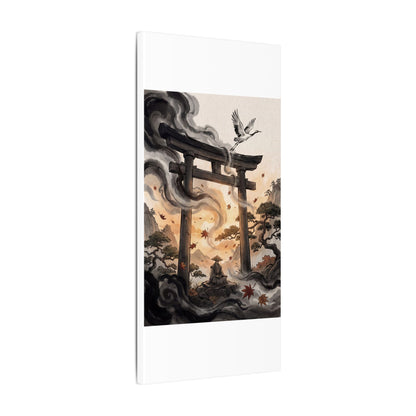Torii Gate Ukiyo E Inspired Canvas Art | Serene Zen Art