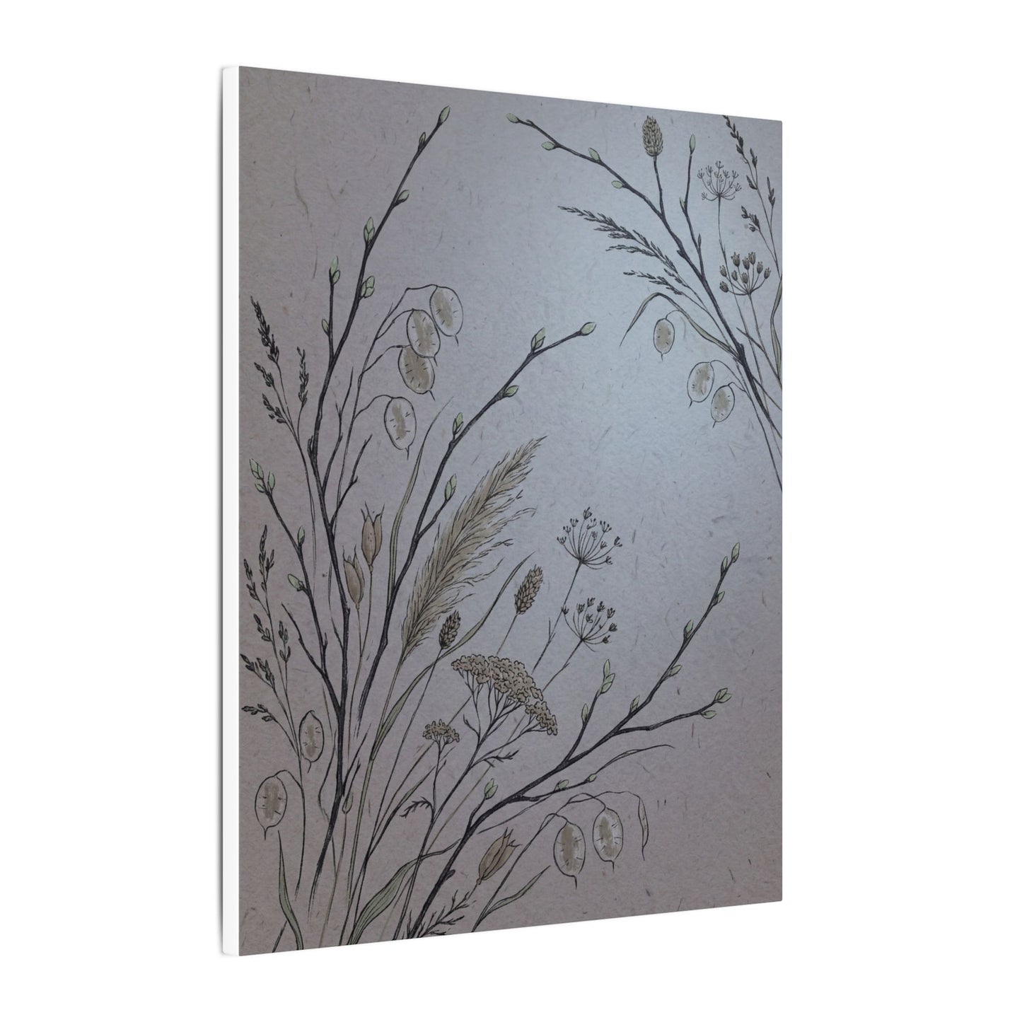 Spring Dried Flowers Japanese Pattern Canvas Art | Cozy Decor