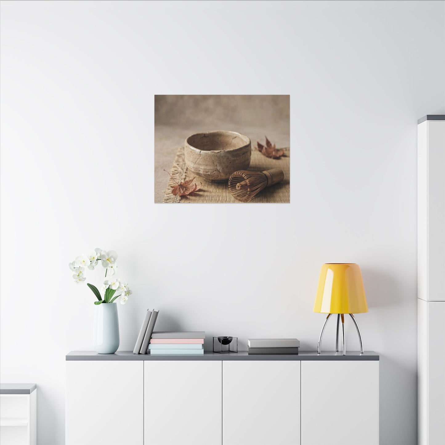 Ma Tea Ceremony Canvas Art - Japandi Texture