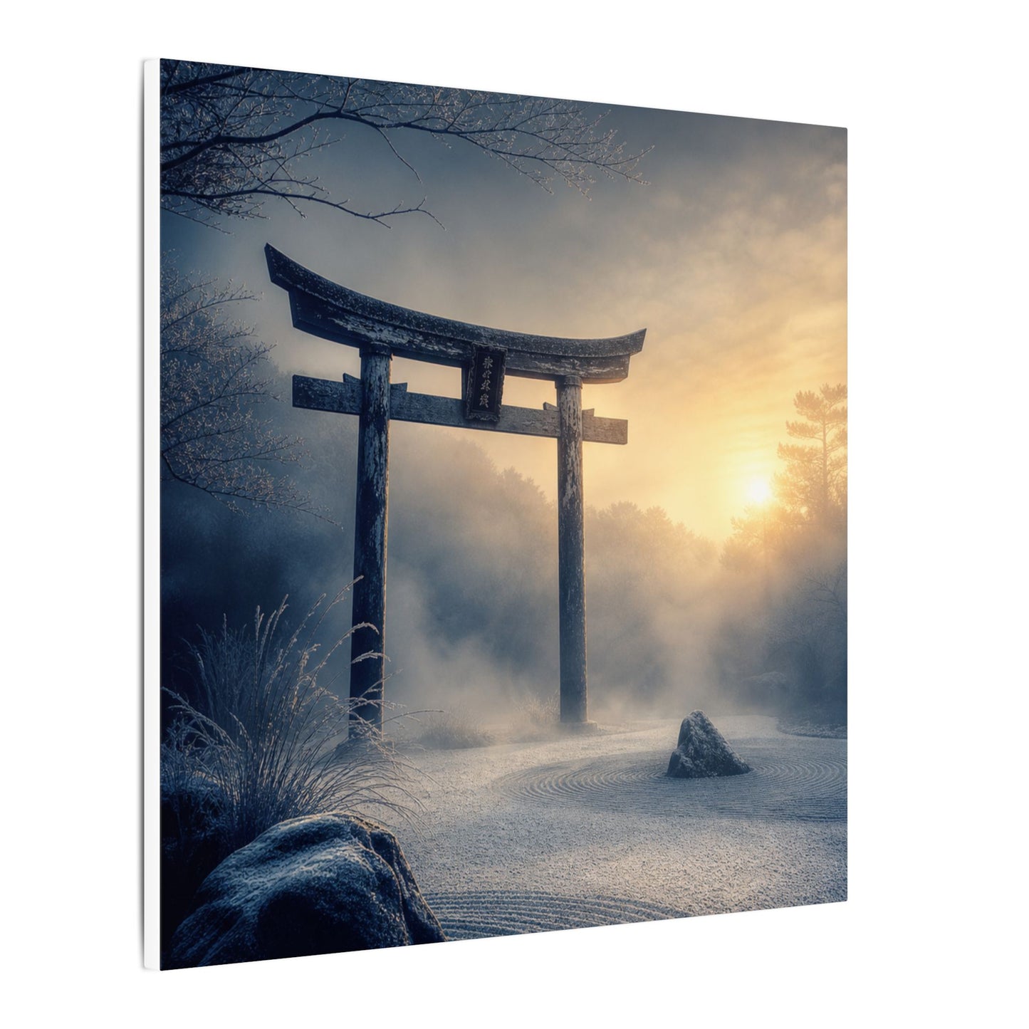 Zen Torii Gate in Golden Hour | Karesansui Canvas Art