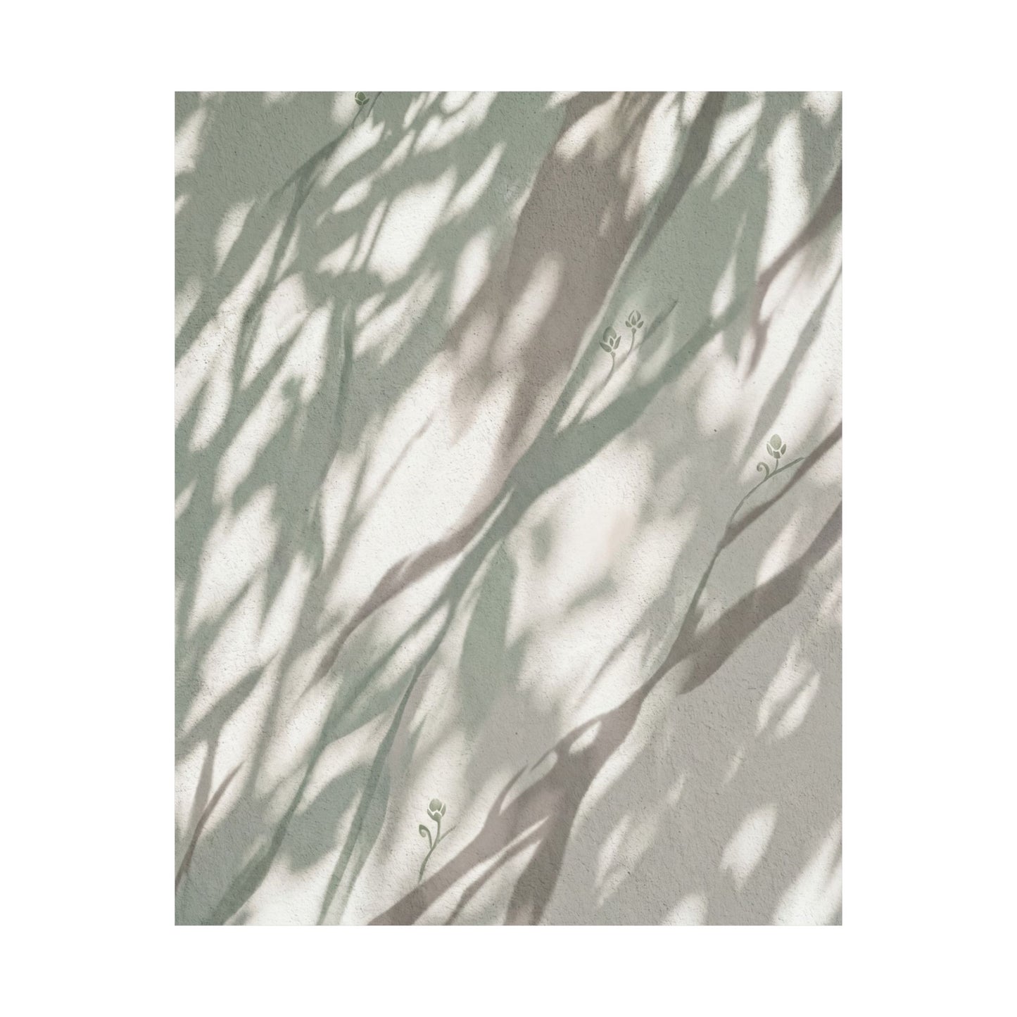 Shadow Play Spring Wall Art Print | Japandi Neutral Design
