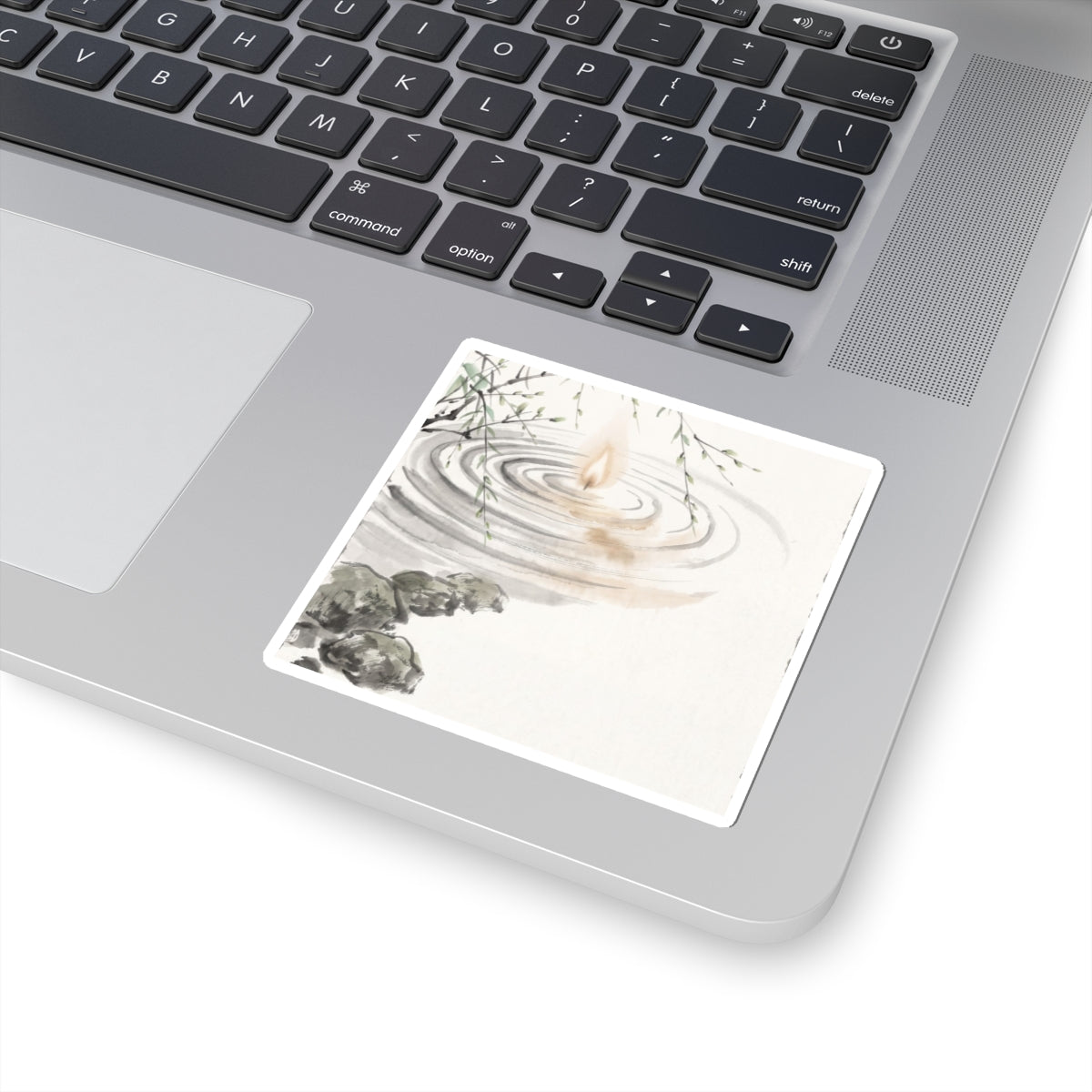 Ma Water Ripple Sticker - Zen Sumi E
