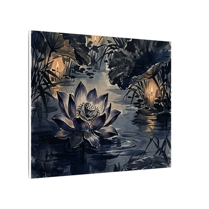 Fukinsei Lotus Flower Canvas Art - Zen Sumi E