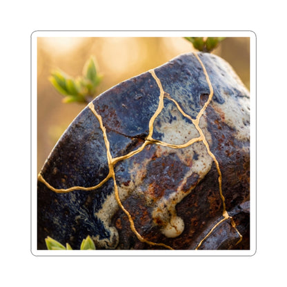 Rust Patina Gold Repair Sticker | Artful Kintsugi Art