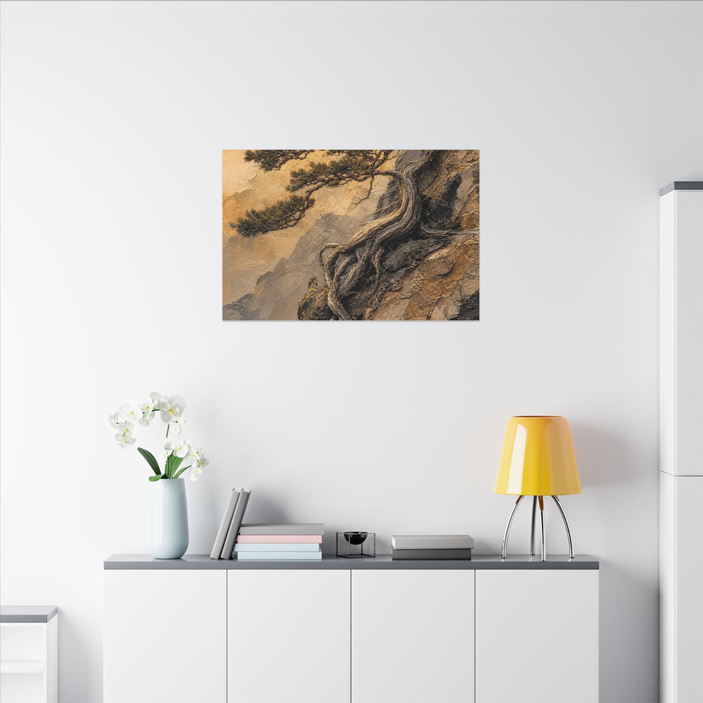 Summer Pine Tree Texture Canvas Art | Cozy Decor