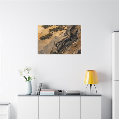Summer Pine Tree Texture Canvas Art | Cozy Decor