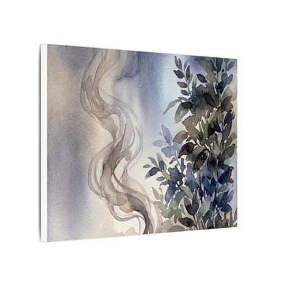 Incense Smoke Summer Canvas Art | Japandi Cozy Design