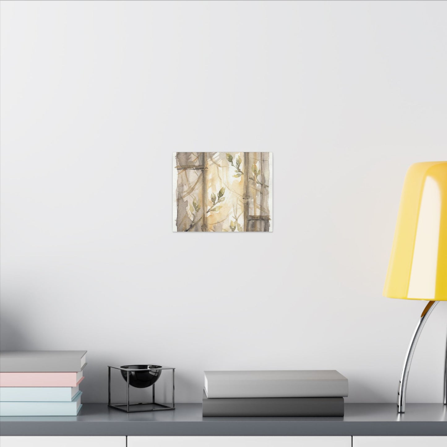 Shoji Screen Spring Canvas Art | Japandi Cozy Design