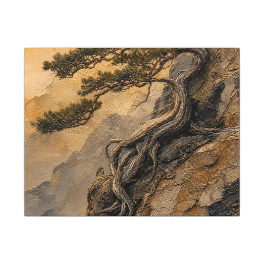 Summer Pine Tree Texture Canvas Art | Cozy Decor