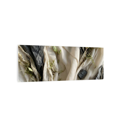 Spring Silk Drape Texture Canvas Art | Warm Decor